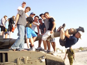 Shachar with some of his friends on JOLT 2011. 