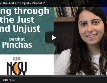Living Through the Just and Unjust – Parshat Pinchas – Amanda Esraeilian, Midwest NCSY Advisor