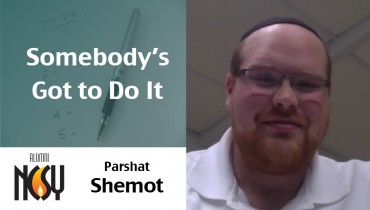Parshat Shemot – Somebody’s Got to Do It – Willie Balk, West Hartford NCSY