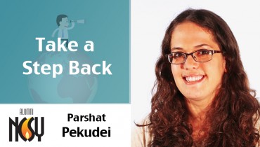 Parshat Pekudei – Take a Step Back – Devora Weinstock, New England and Upstate NCSY